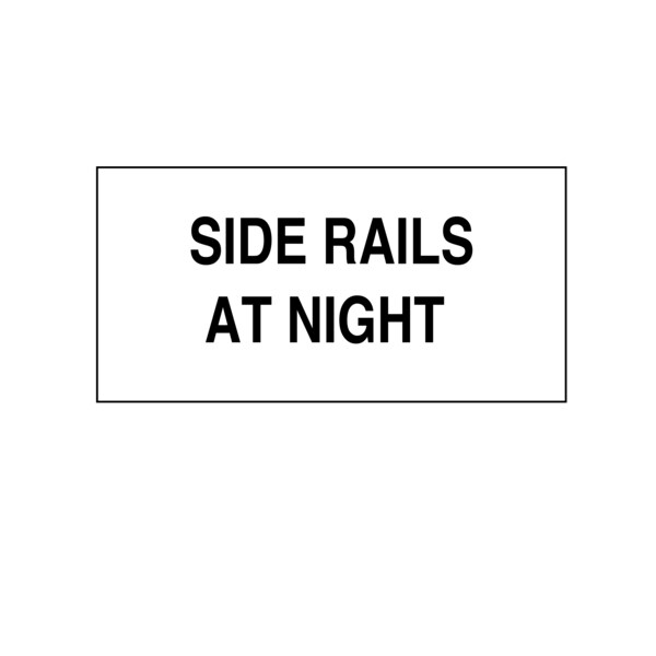Printed Chart Tape - Side Rails At Night